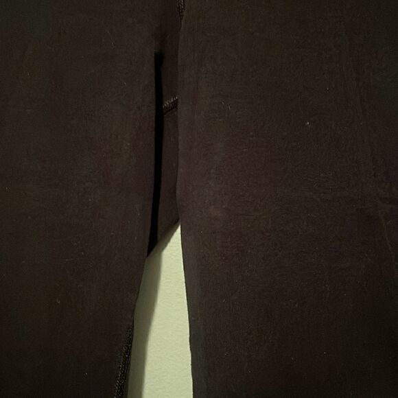 Fila Sport Women's Black and Pink Stretch Cotton Blend Leggings - Picture 3 of 7